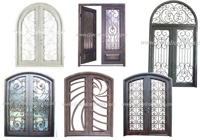 custom iron door, grace iron door