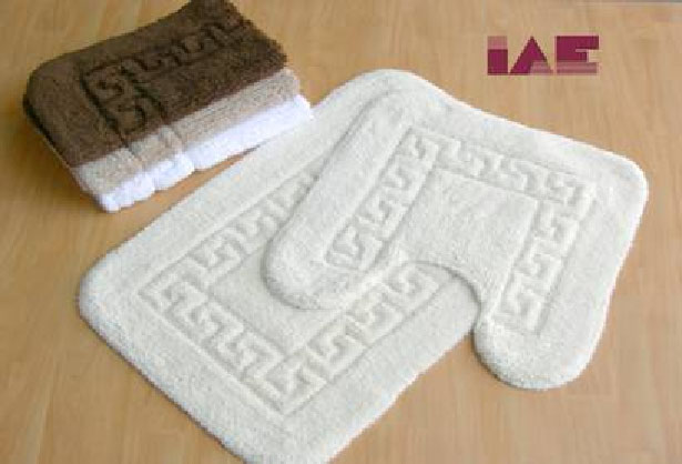 Greek Key Cotton Bath Set