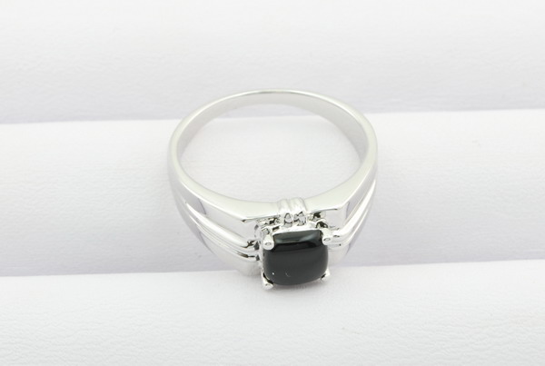 Silver Jewelry--925sterring silver jewelry-Black Agate Rings