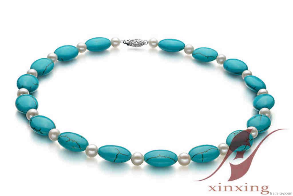 New arrived fashion jewelry for pearl necklace and turquoise necklaces