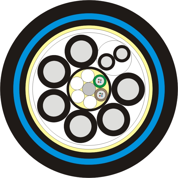 Hybrid Cable Power & Optic Fiber