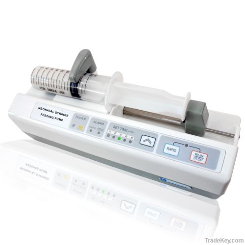 Portable syringe pump with drug library and CE certificate