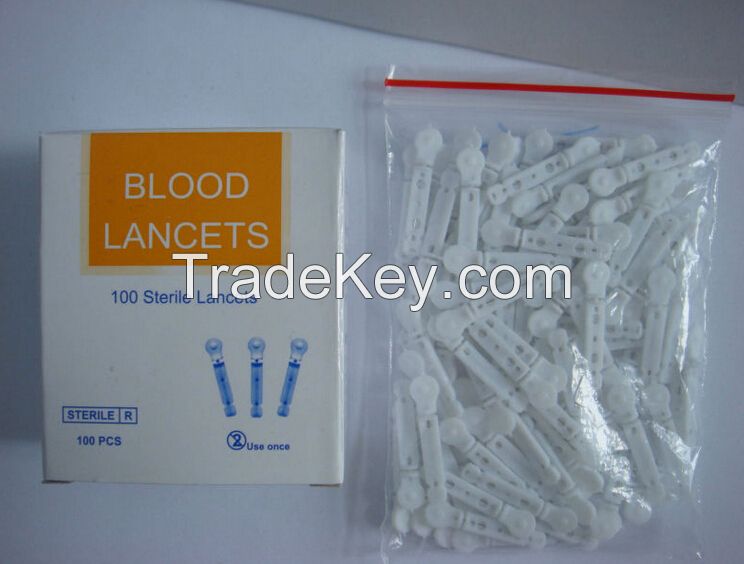 Sterile Disposable Plastic Blood Lancets