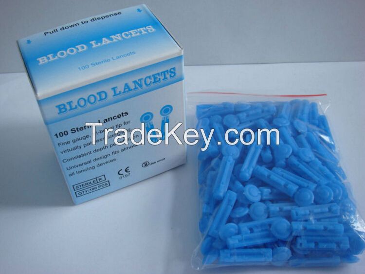 Sterile Disposable Plastic Blood Lancets