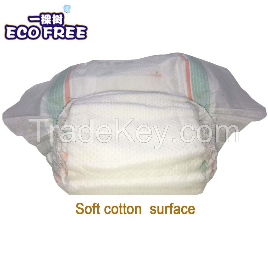 Extra Thin Soft Breathable & High Absorbency Disposable Baby Diaper in Hook & Loop Tapes