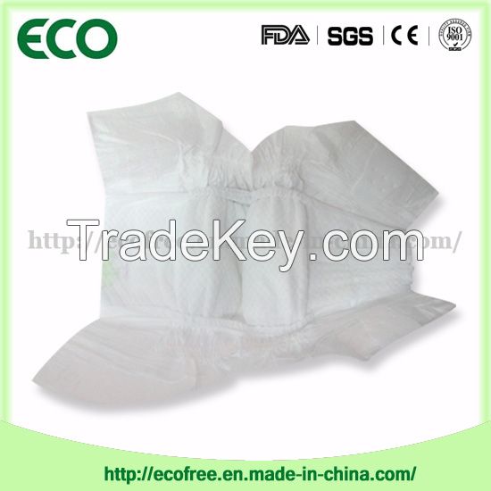 Extrathin Soft & Breathable OEM Disposable Baby Diaper in Vecro Type and Big Waist Band