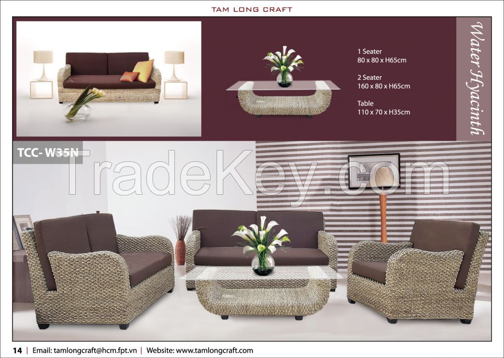 Living room sofa set