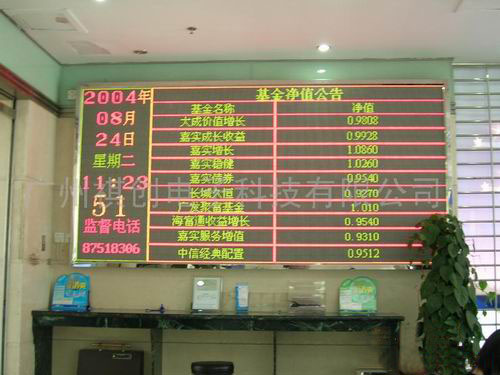 Indoor dual color LED display