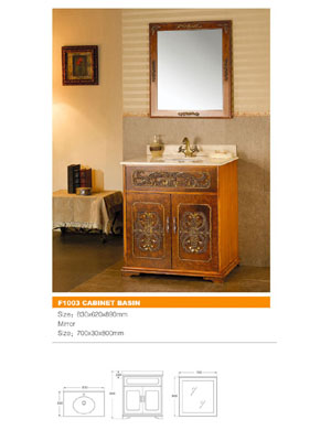 antique bathroom cabinet, Mirror