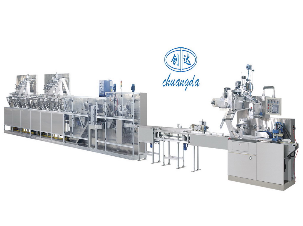 the CD-2000  Full Automatic Wet tissue Machine