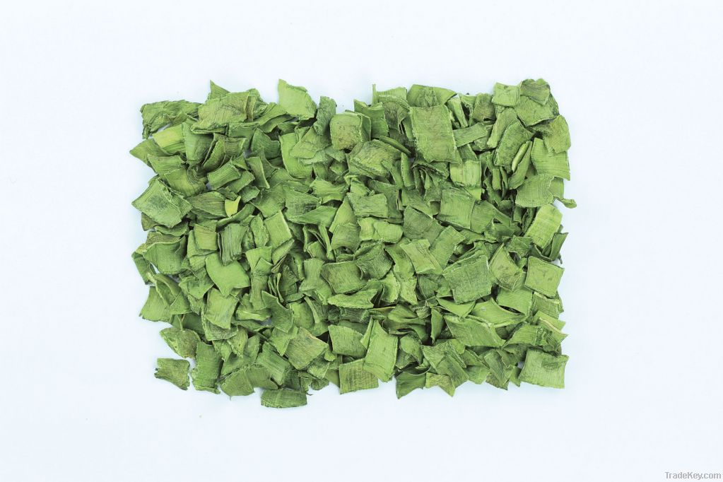 Dehydrated scallion slice