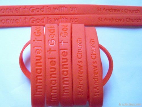 Debossed Silicone Wristbands(Debossed Bracelets)
