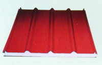 Corrugated sandwich panel