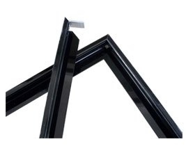 Black anodized aluminum extrusion Frame