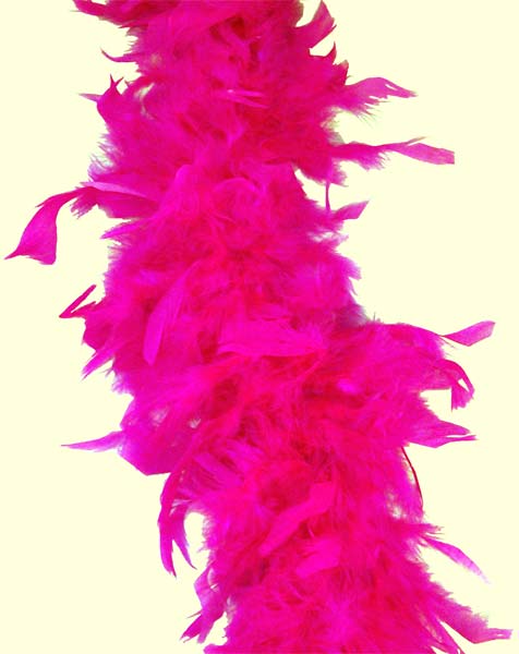 feather boa-hot pink