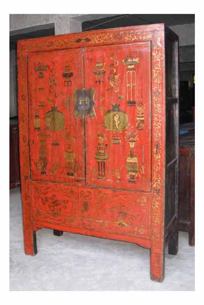 Golden Painting Cabinet