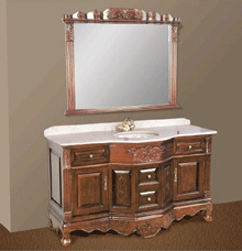Marble Vanity Tops with Wood Cabinet