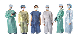 surgical dressing, non-woven products, isolation gown