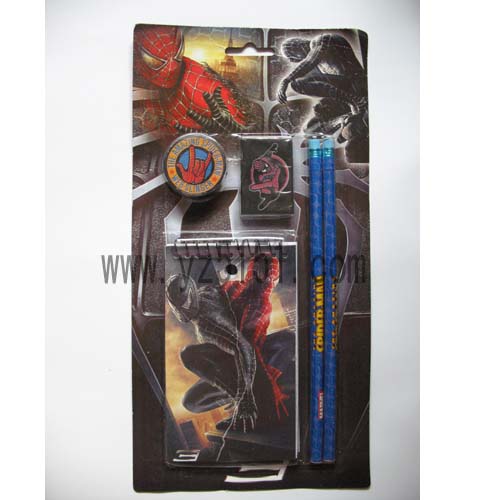 stationery set, pencil, notebook