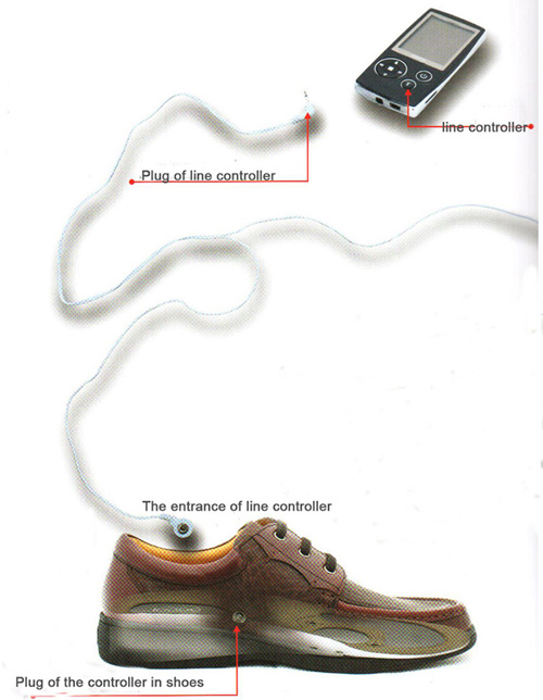line  controlling massage shoes