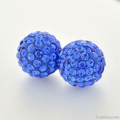 disco pave crystal ball beads