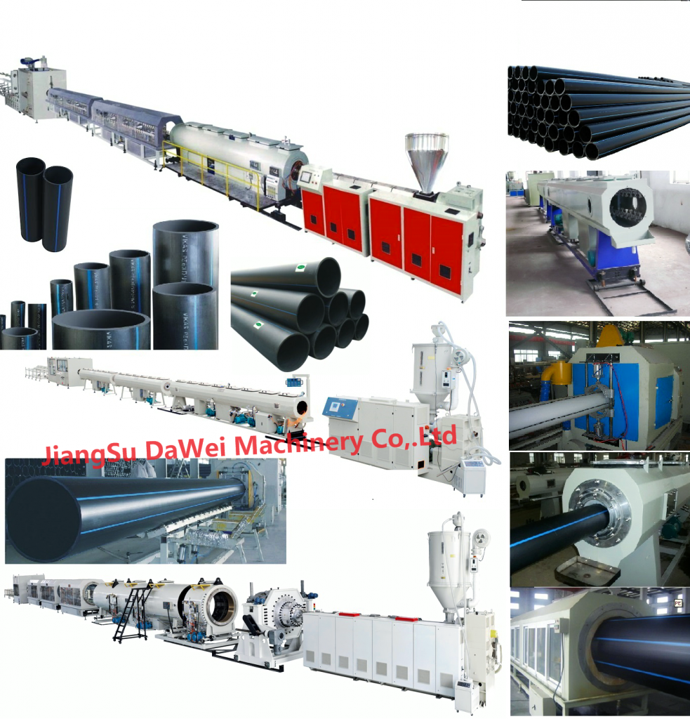 HDPE pipe extruding machine line