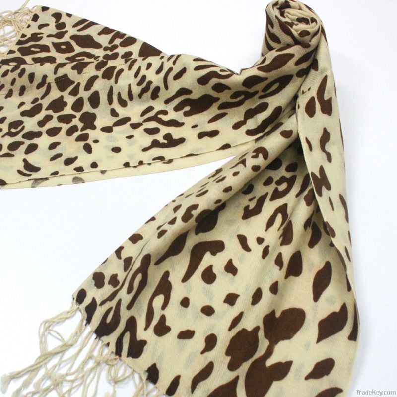 Hot Sales! Fashion Leopard pattern wowens scarf shawl