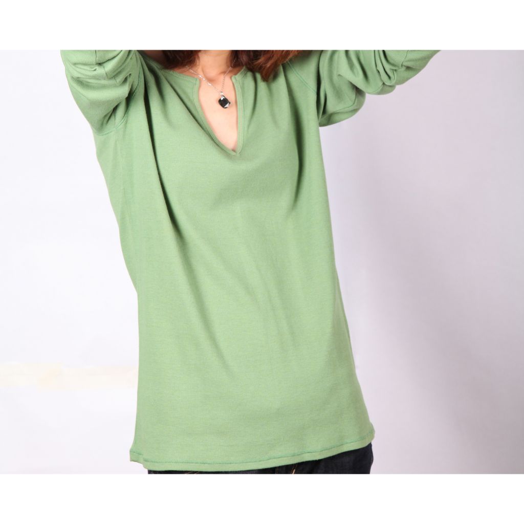 Sell Ladies Fashion design Sping & Autumn Green Long-sleeves Blouse I