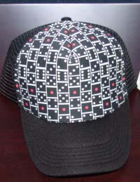 dice print mesh cap