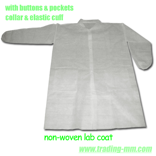 non-woven protective gown/lab coat