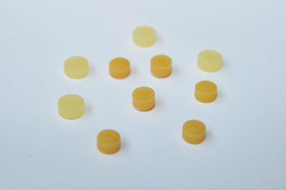 Rubber caps/pads for medical instruments