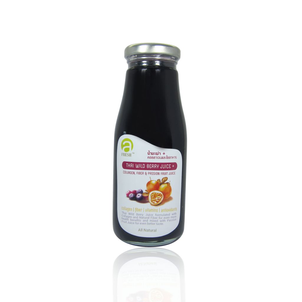 Thai Wild Berry Juice Plus Collagen, Natural Fiber & Passion Fruit Juice