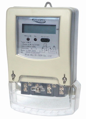 Single-phase two-wire electric energy meter