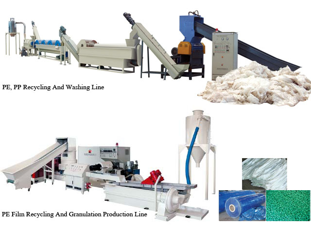 PE Film Recycling And Granulation Production Line