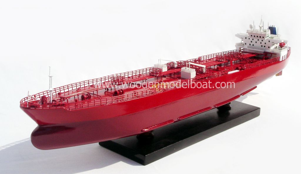 WOODEN TANKER SHIP MODEL