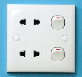 twin socket with switches (1 interlok/2 interlok&iuml;&frac14;