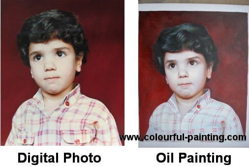 oil painting from photo