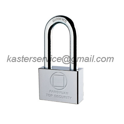 square iron padlock