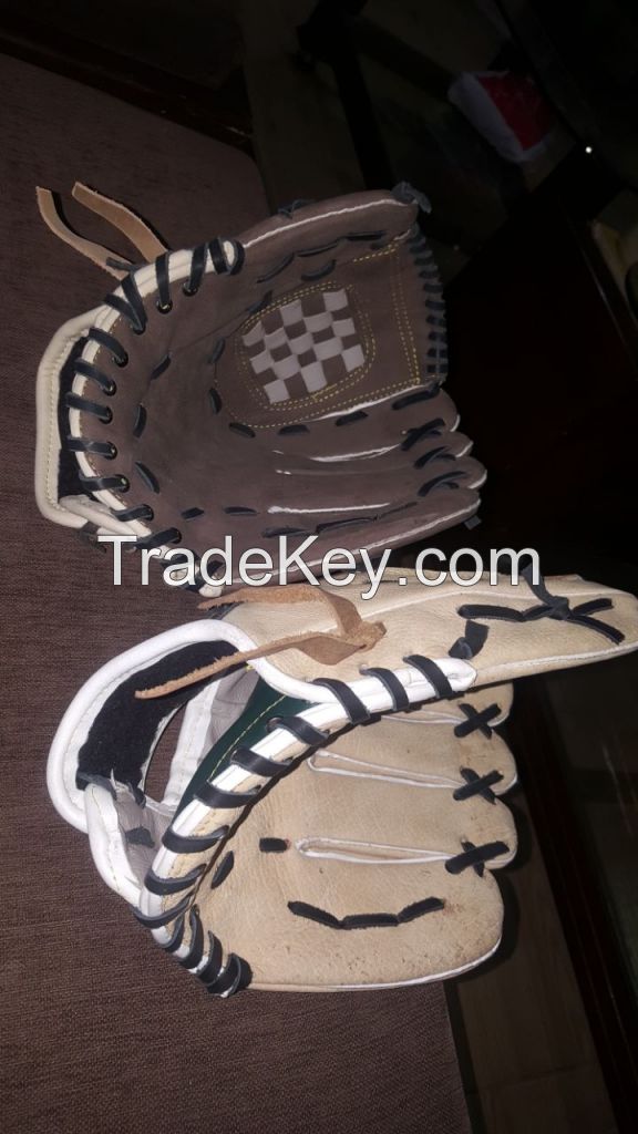 handmade Professional Player Cowhide Leather Baseball Gloves Custom Leather 