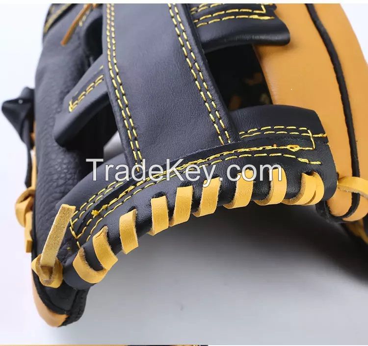 Professional Cowhide Leather Baseball Fielding Gloves Customized