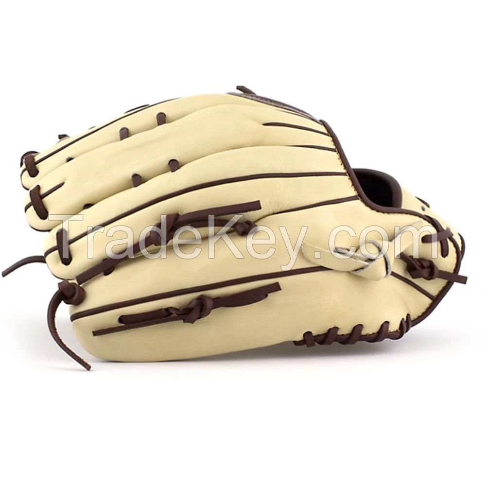 Professional Cowhide Leather Baseball Fielding Gloves Customized 