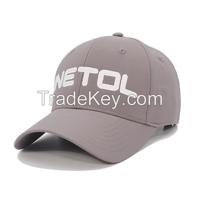OEM custom 6-panel foldable fitted hat plain baseball cap