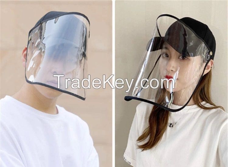 New fashion removable anti virus baseball custom hat shield face cap