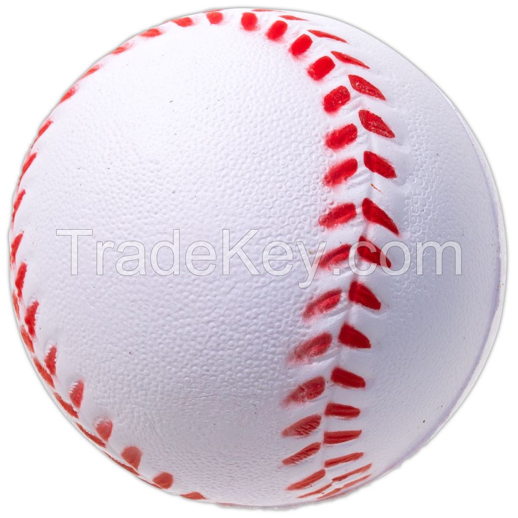 Customized Baseball 8.5 inch 9 inch PVC Cover Rubber Foam Core Baseball Ball for Child Training