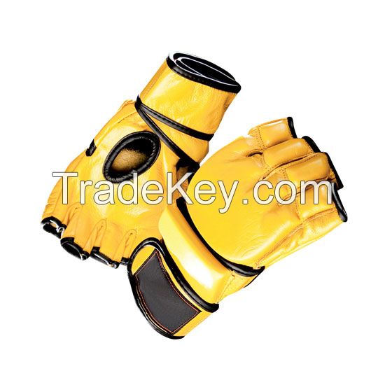 Cheap Price High Quality Artificial Leather MMA Grappling Gloves