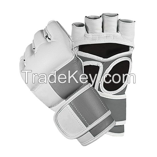 High Quality Artificial Leather MMA Grappling Gloves
