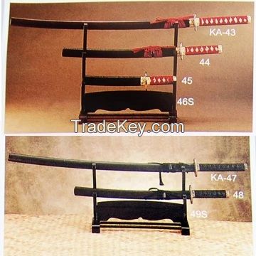 Katana with black wood scabbard Samurai swords