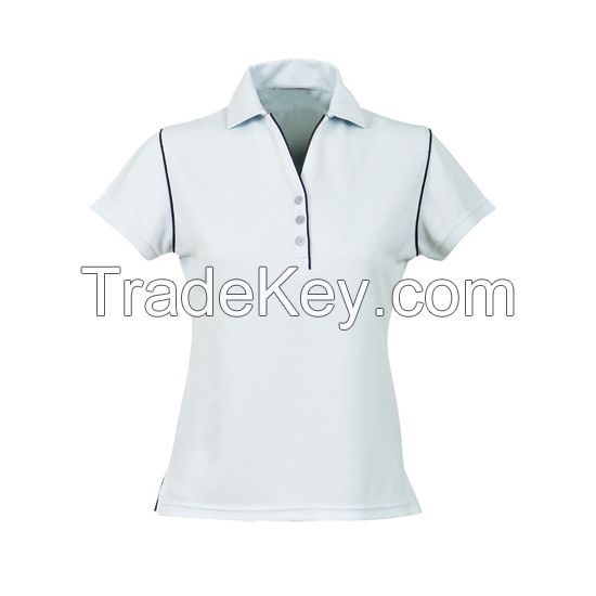 Cheap Price Best Quality 100% cotton custom printed high quality premium women polo shirt