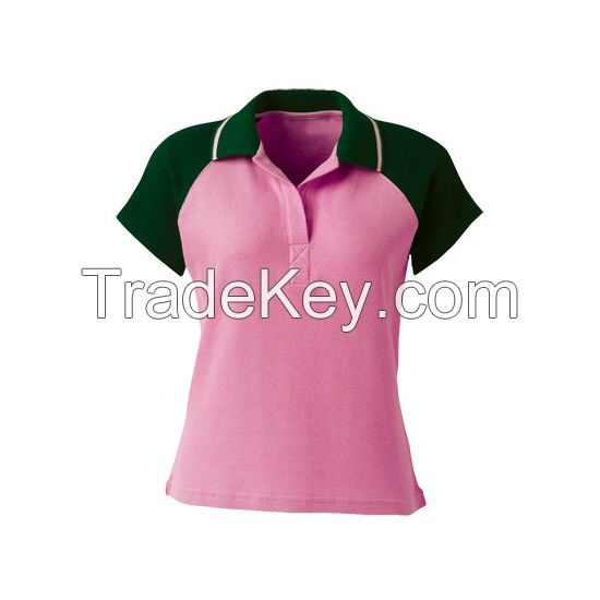 Cheap Price Best Quality 100% cotton custom printed high quality premium women polo shirt