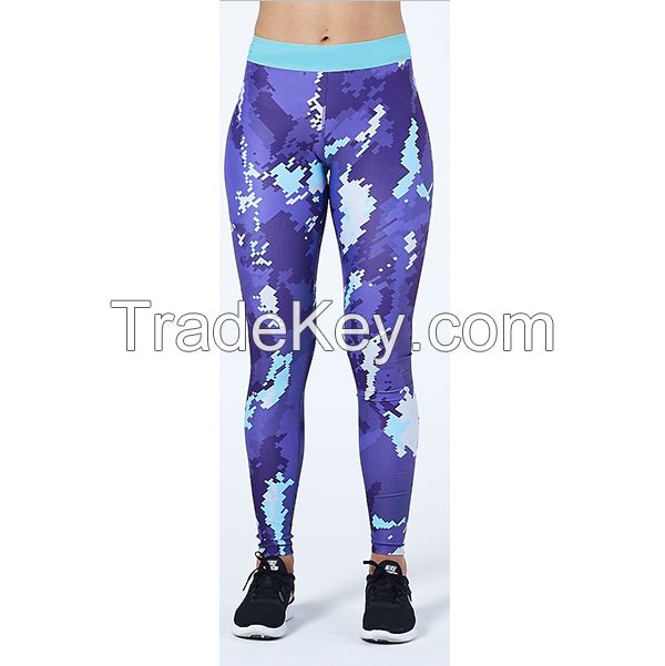 New hot fitness and yoga wear ladies nylon spandex two-piece yoga suit sports bra and trousers suit